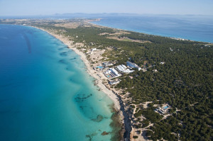 Une aérienne vue de Formentera